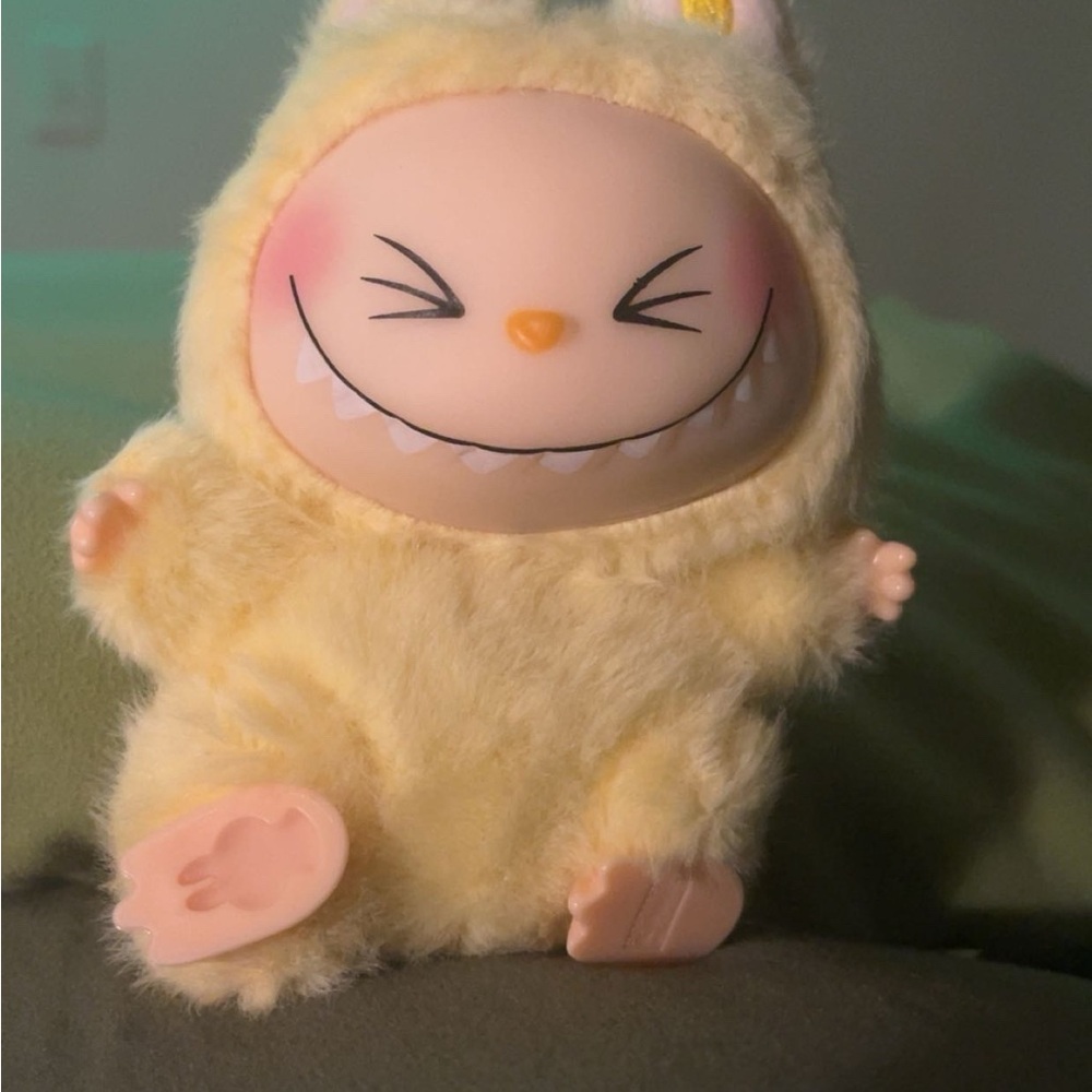 Cute Yellow Plush Toy, POP MART The Monsters.